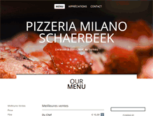 Tablet Screenshot of pizzeria-milano.be